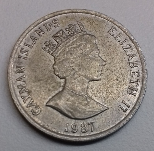 Cayman islands cents 1987 - cayman,