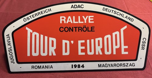 Rallye schilder adac tour - schilder, d'