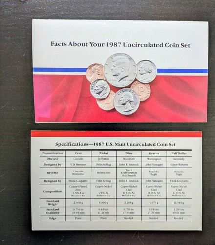 1987 usa mint uncirculated - usa, us